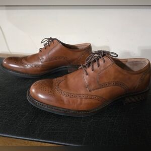 Johnston & Murphy Classic Brown Leather Men's Dress Shoes